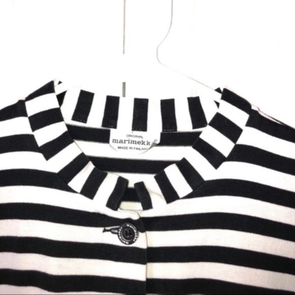 Marimekko Striped Button Front Tunic Dress - Picture 3 of 7